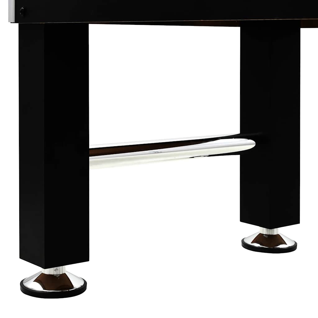 vidaXL Stół do gry w piłkarzyki, stal, 60 kg, 140x74,5x87,5 cm, czarny