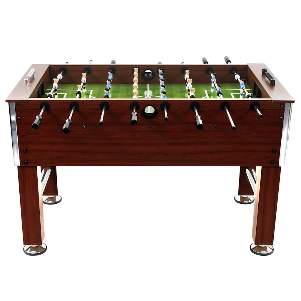 vidaXL Stół do gry w piłkarzyki, stal, 60 kg, 140x74,5x87,5cm, brązowy