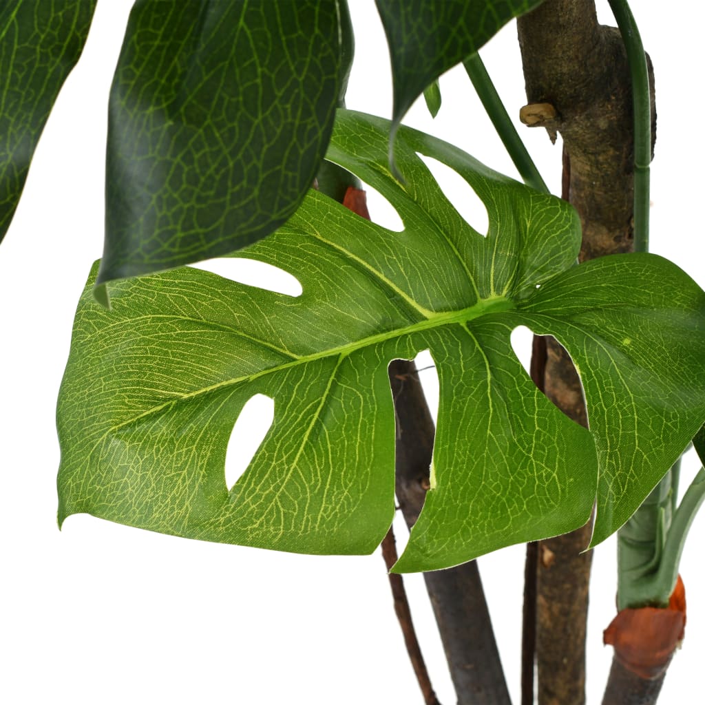 vidaXL Sztuczna monstera z doniczką, 170 cm, zielona