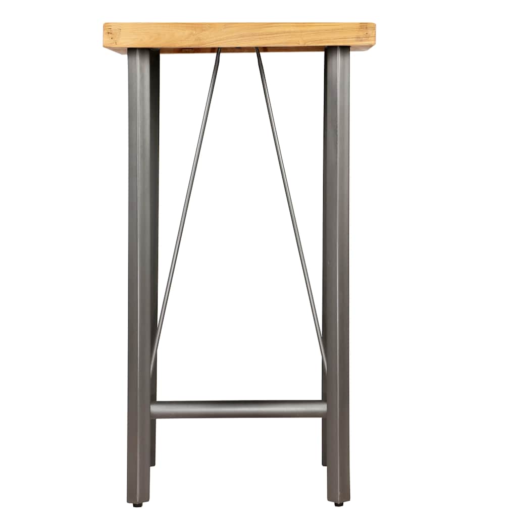 vidaXL Stolik barowy, lite drewno tekowe z odzysku, 60 x 60 x 107 cm