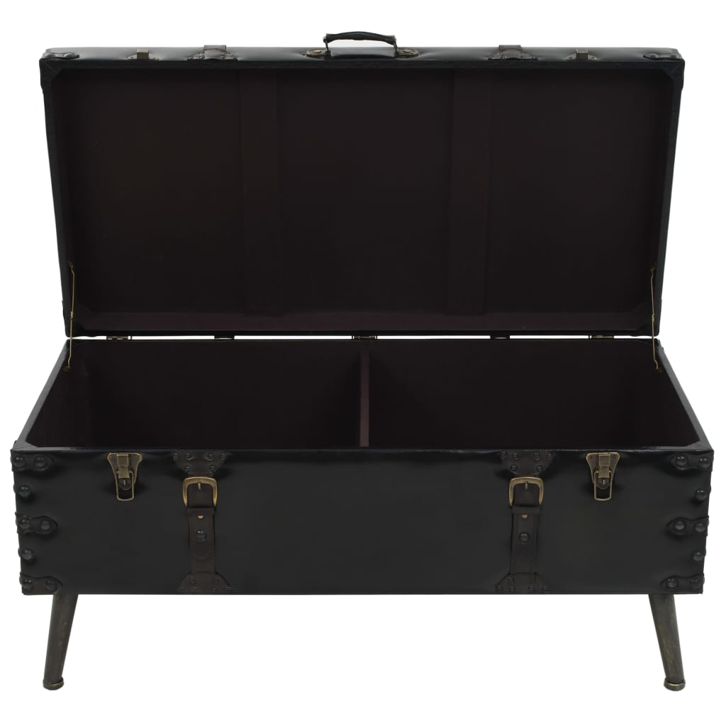 vidaXL Stolik kawowy z płyty MDF i stali, 102 x 51 x 48 cm