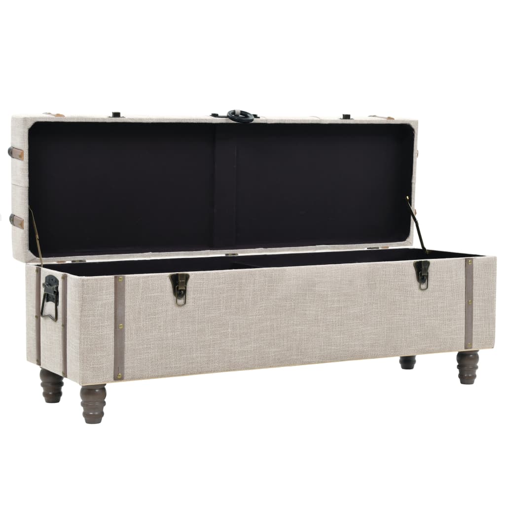 vidaXL Zestaw 3 ławek ze schowkami, lite drewno i stal, 112x37x45 cm