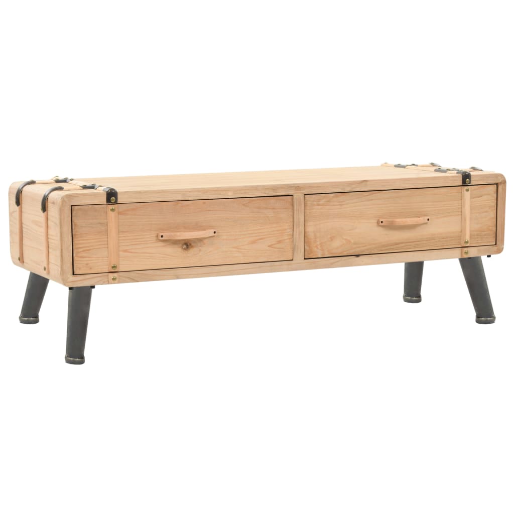 vidaXL Szafka pod telewizor, lite drewno jodłowe, 120 x 33 x 35 cm