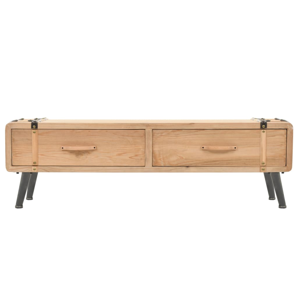 vidaXL Szafka pod telewizor, lite drewno jodłowe, 120 x 33 x 35 cm