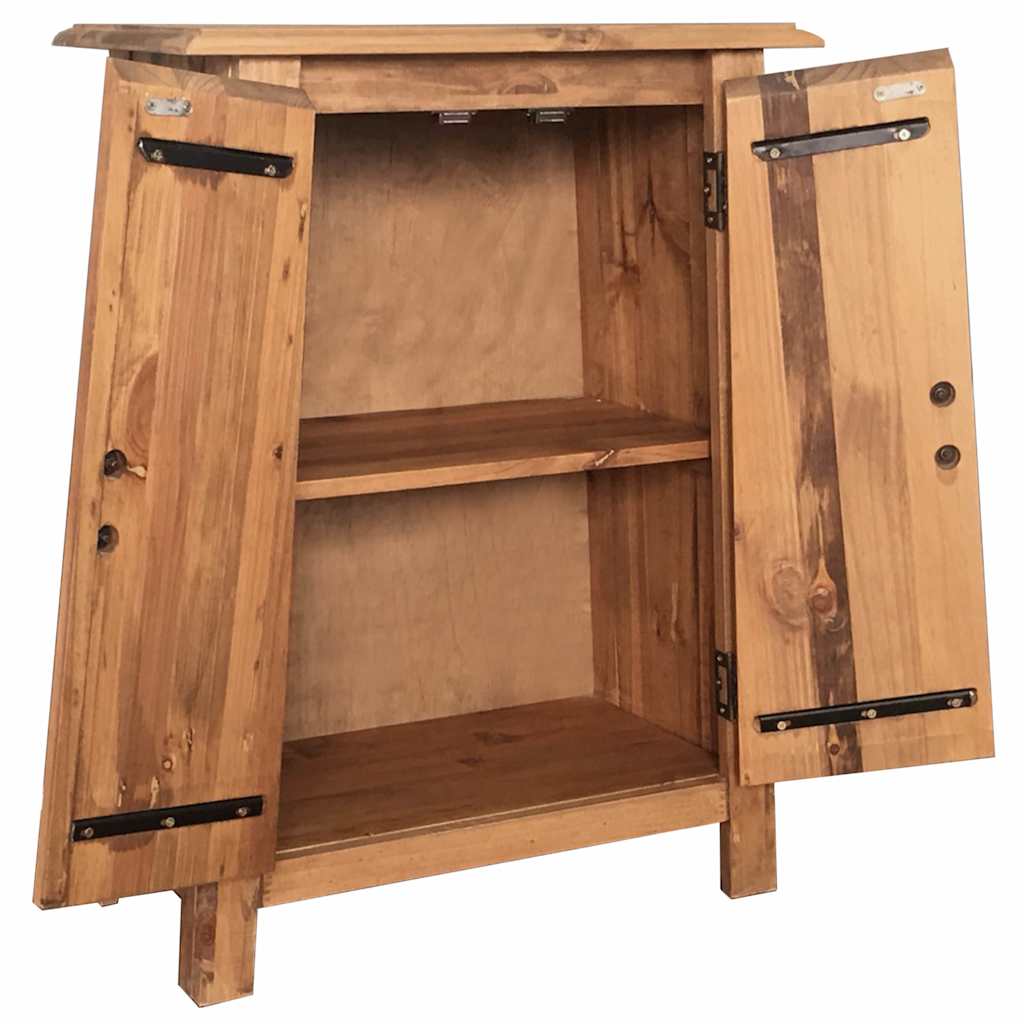 vidaXL Szafka do łazienki, lite drewno sosnowe, 59x32x80 cm