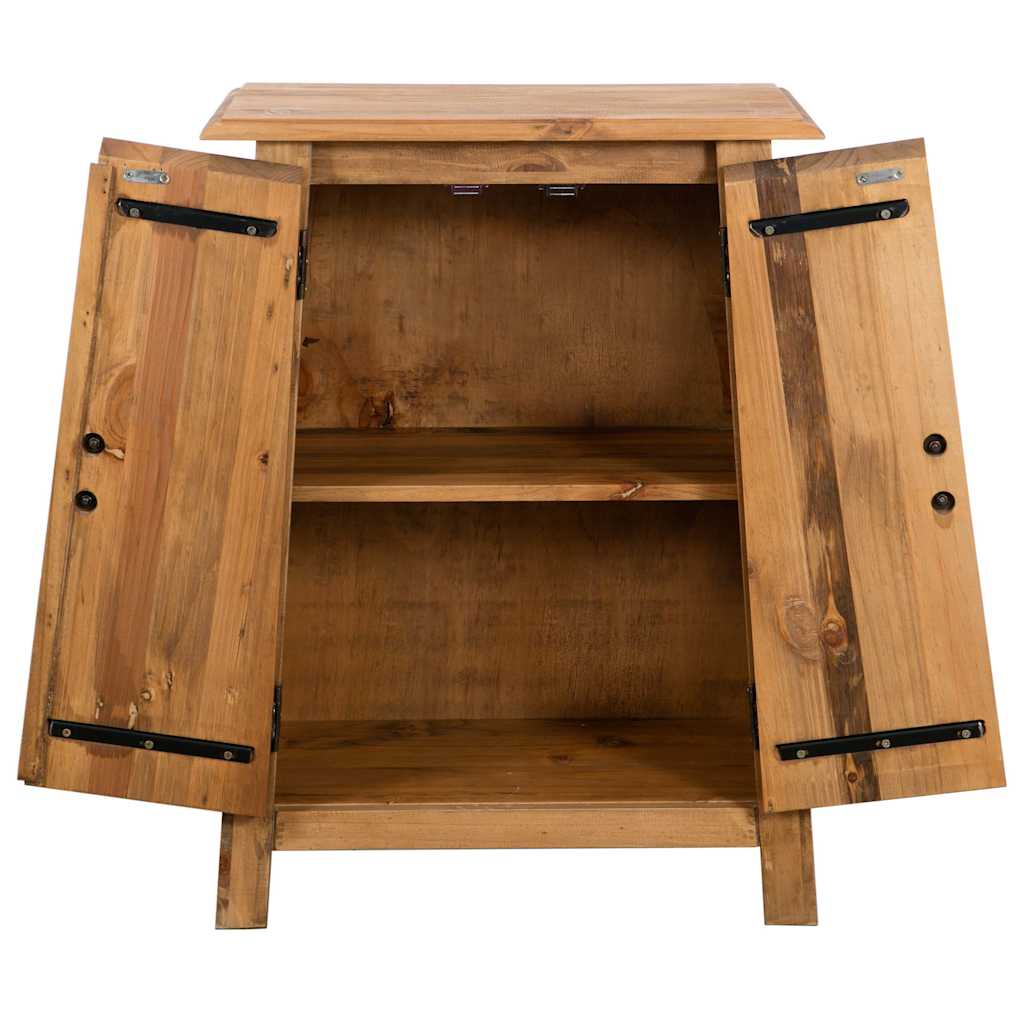 vidaXL Szafka do łazienki, lite drewno sosnowe, 59x32x80 cm