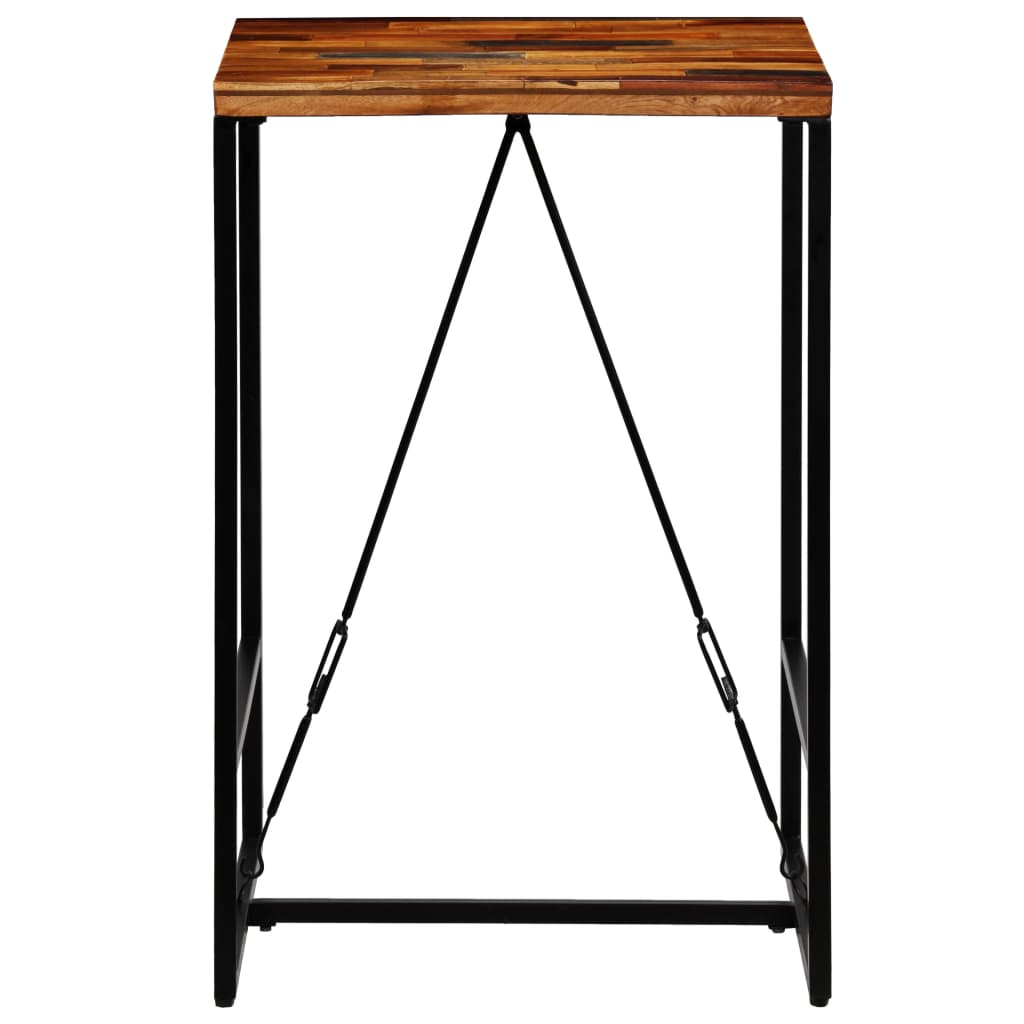 vidaXL Stolik barowy z litego drewna odzyskanego, 70 x 70 x 106 cm