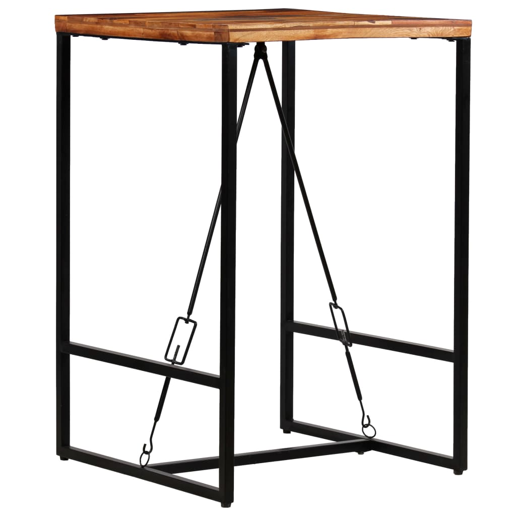 vidaXL Stolik barowy z litego drewna odzyskanego, 70 x 70 x 106 cm