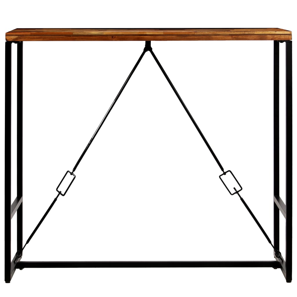 vidaXL Stolik barowy z litego drewna odzyskanego, 120 x 60 x 106 cm