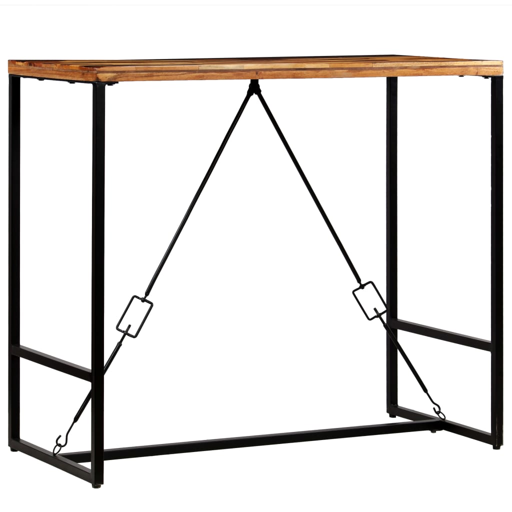 vidaXL Stolik barowy z litego drewna odzyskanego, 120 x 60 x 106 cm