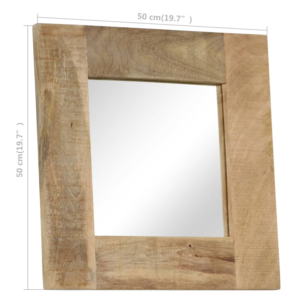 vidaXL Lustro z ramą z litego drewna mango, 50 x 80 cm