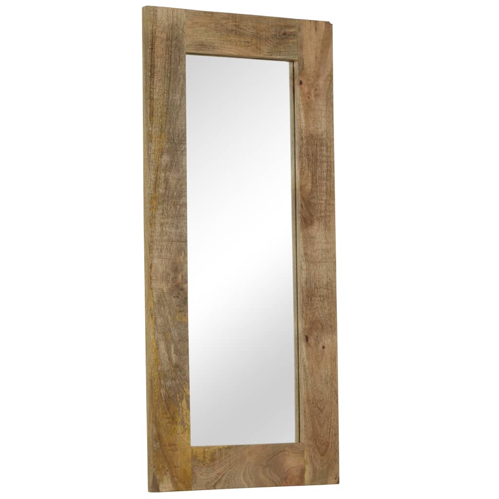 vidaXL Lustro z ramą z litego drewna mango, 50 x 110 cm