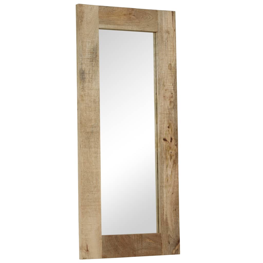 vidaXL Lustro z ramą z litego drewna mango, 50 x 110 cm