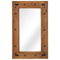 vidaXL Lustro z ramą z litego drewna akacjowego, 50 x 80 cm