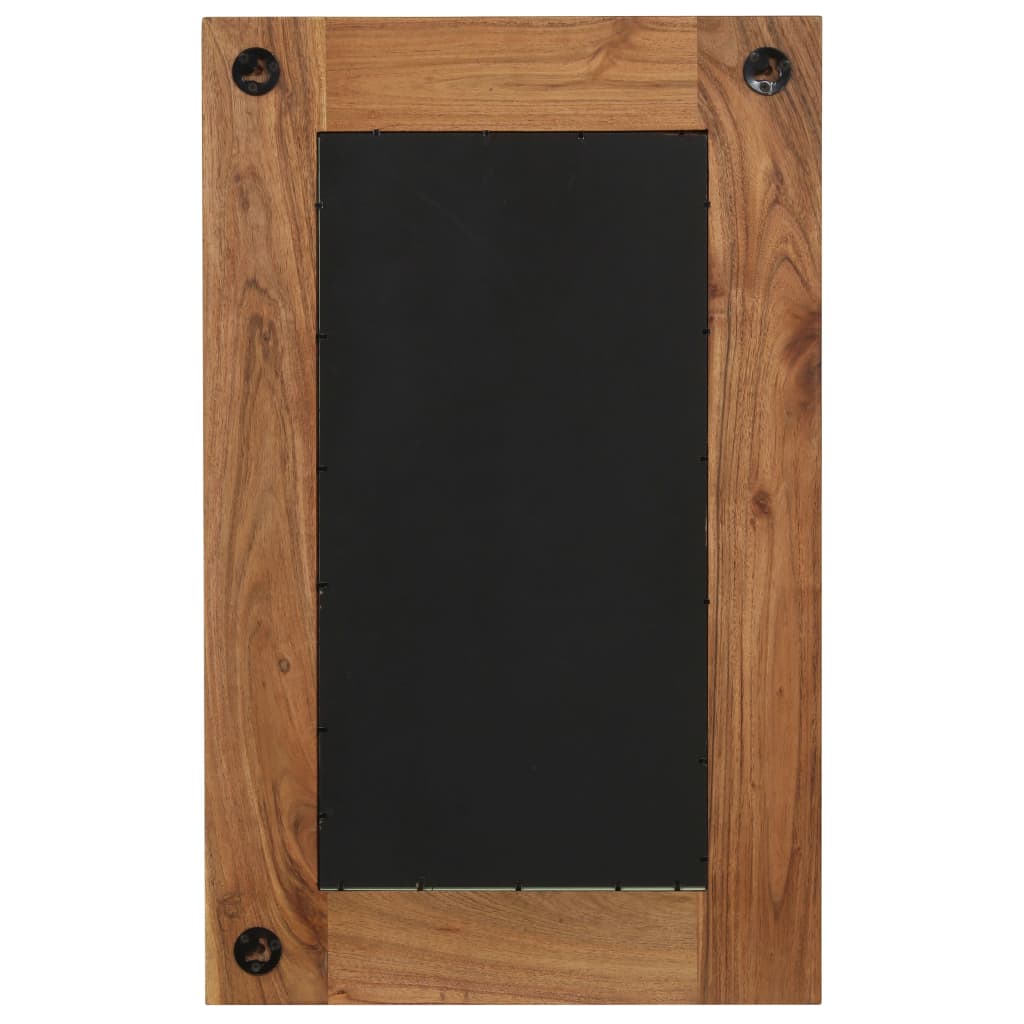 vidaXL Lustro z ramą z litego drewna akacjowego, 50 x 80 cm