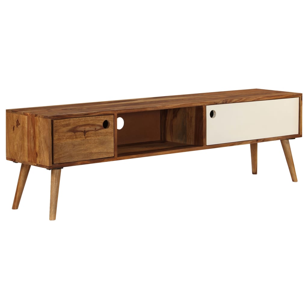 vidaXL Szafka pod telewizor, 140x30x40 cm, lite drewno akacjowe