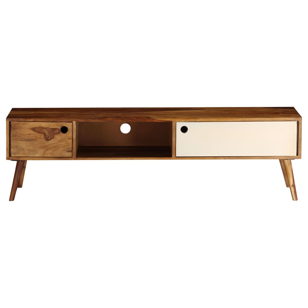vidaXL Szafka pod telewizor, 140x30x40 cm, lite drewno akacjowe
