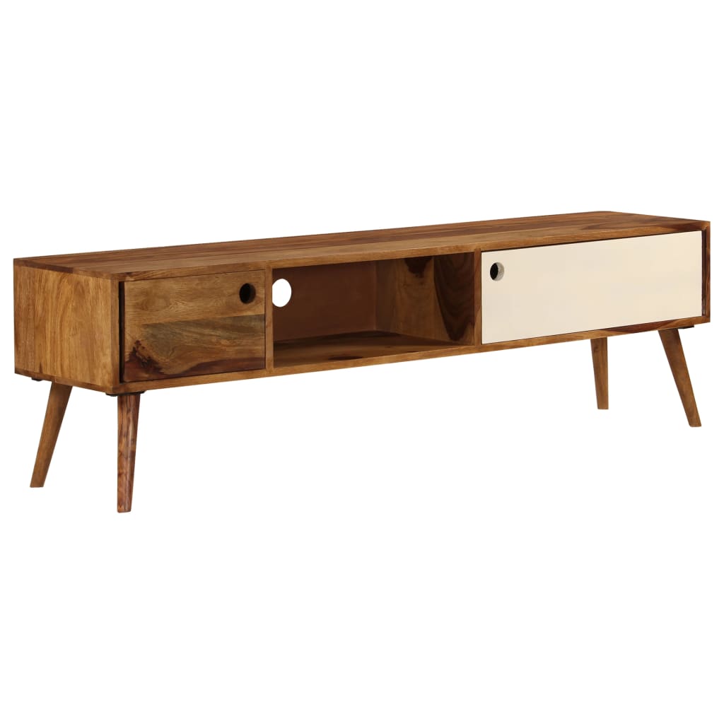 vidaXL Szafka pod telewizor, 140x30x40 cm, lite drewno akacjowe