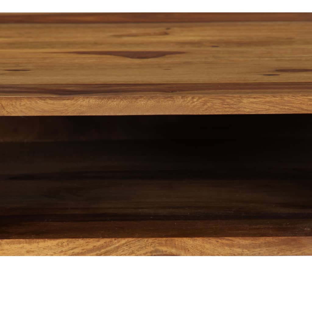 vidaXL Biurko, 110x55x76 cm, lite drewno akacjowe