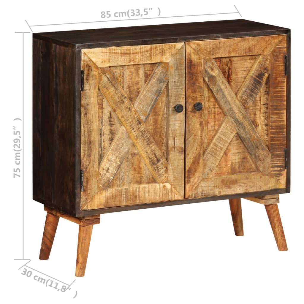 vidaXL Szafka z litego drewna mango, 85 x 30 x 75 cm