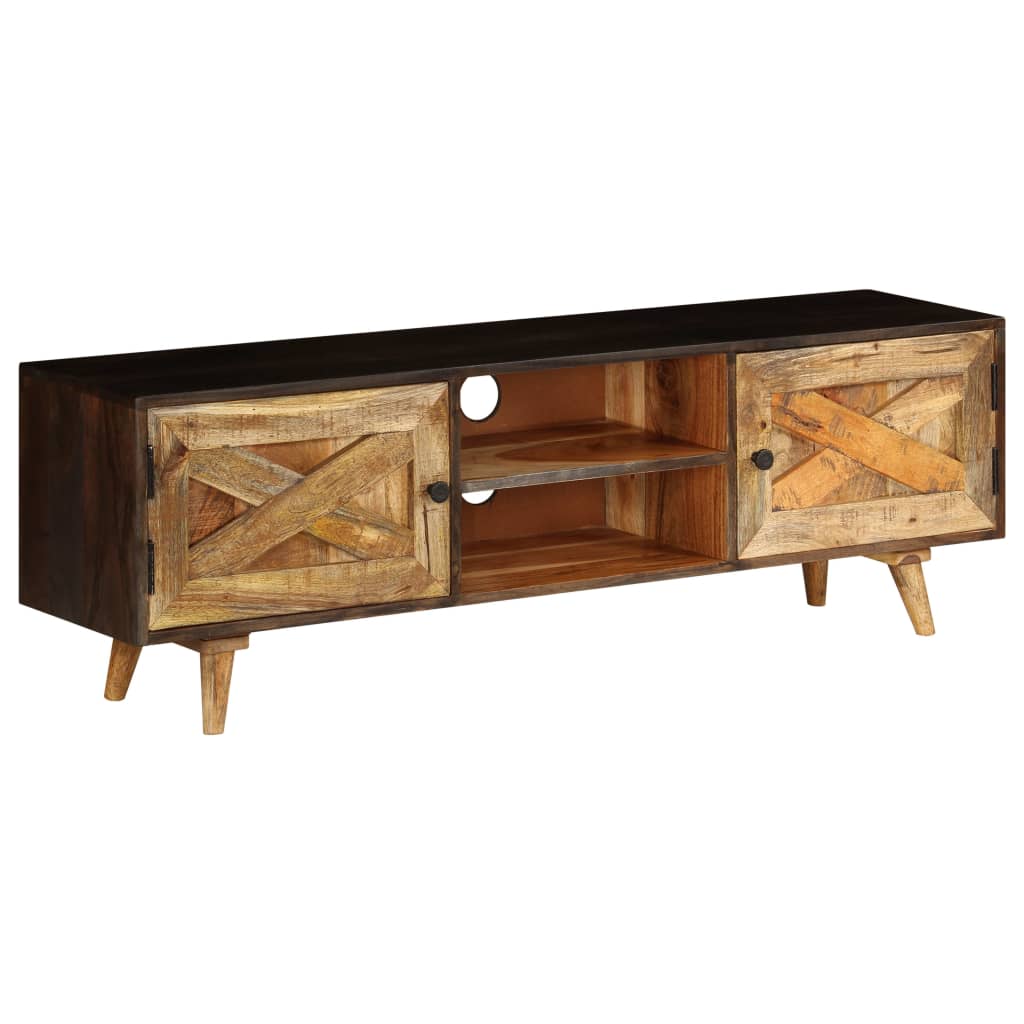 vidaXL Szafka pod telewizor, lite drewno mango, 140 x 30 x 45 cm