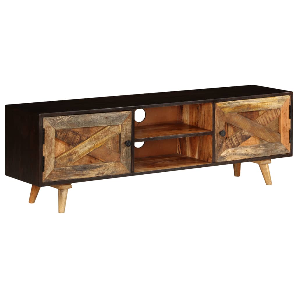 vidaXL Szafka pod telewizor, lite drewno mango, 140 x 30 x 45 cm