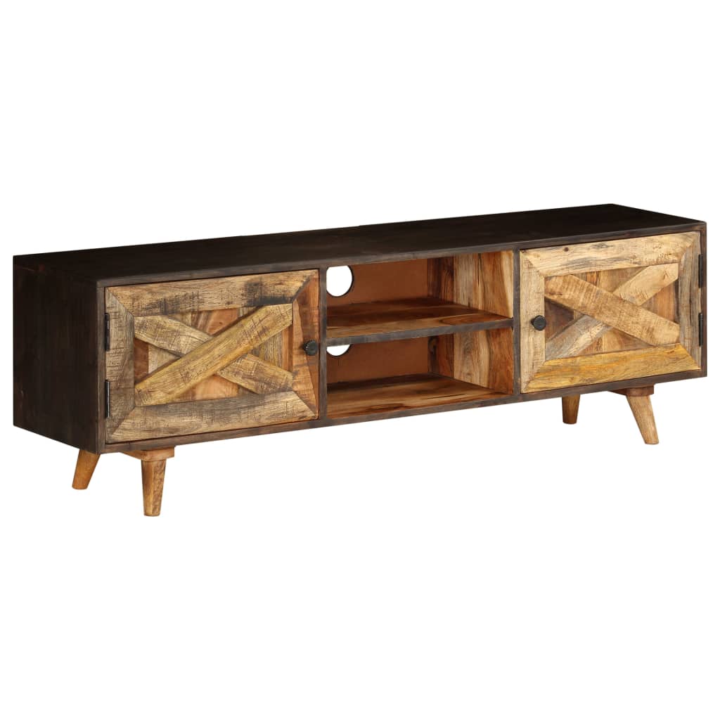 vidaXL Szafka pod telewizor, lite drewno mango, 140 x 30 x 45 cm