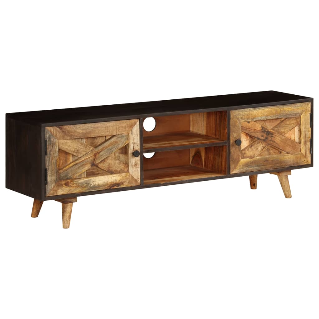 vidaXL Szafka pod telewizor, lite drewno mango, 140 x 30 x 45 cm