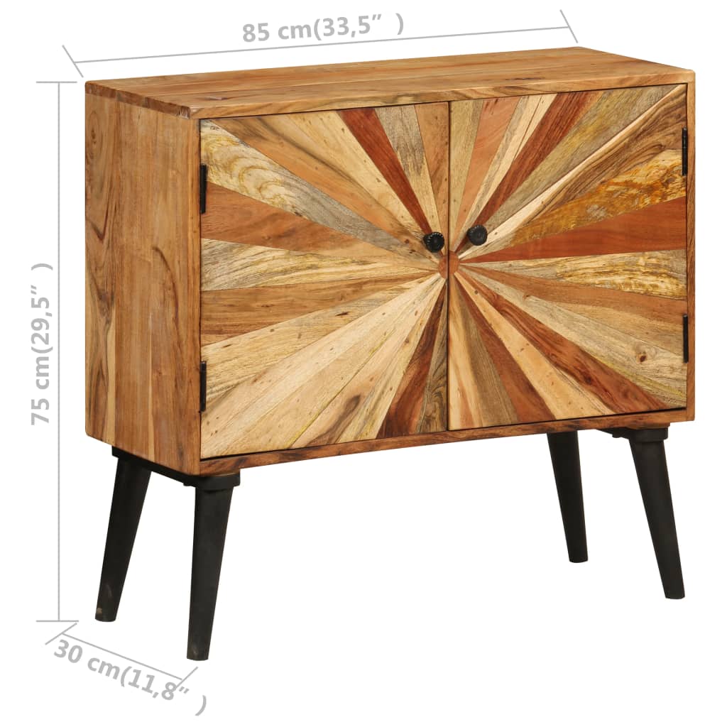 vidaXL Szafka z litego drewna mango, 85 x 30 x 75 cm
