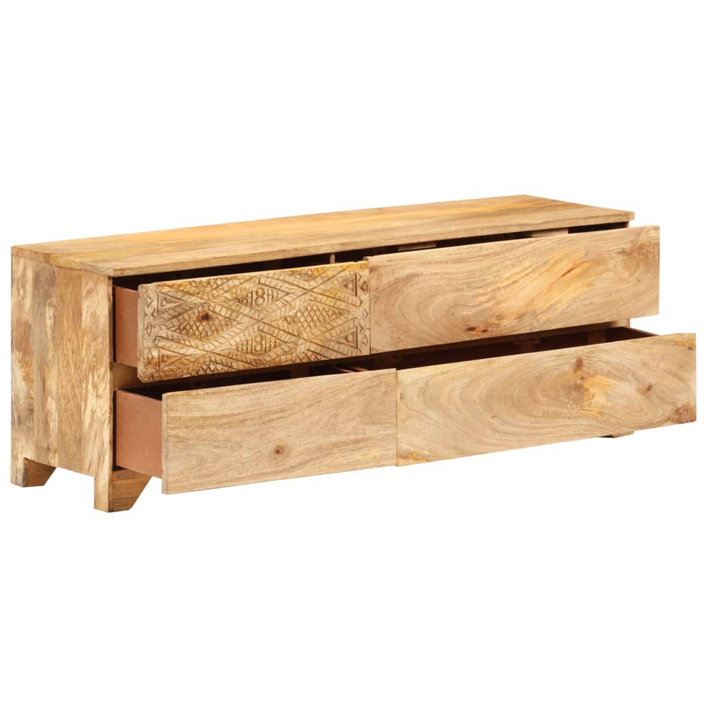 vidaXL Szafka pod telewizor, lite drewno mango, 110x30x40 cm