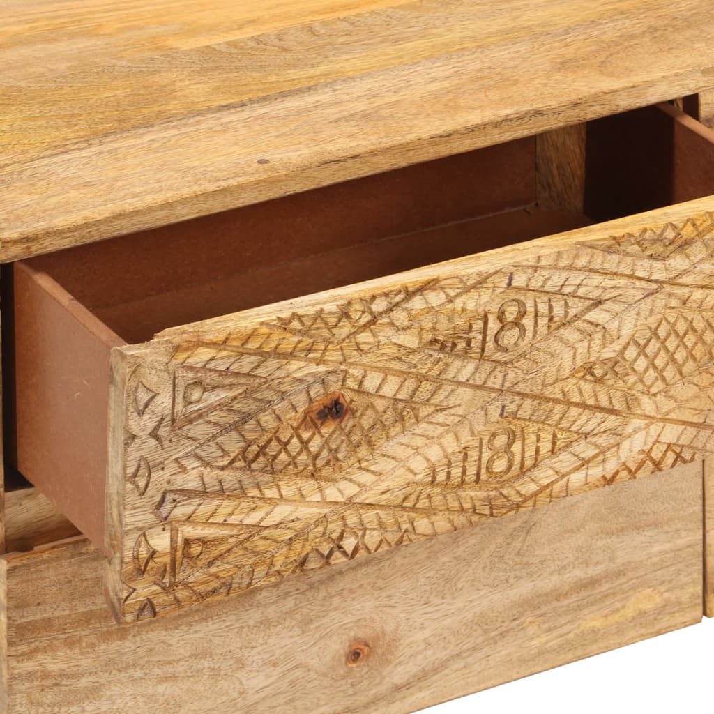 vidaXL Szafka pod telewizor, lite drewno mango, 110x30x40 cm