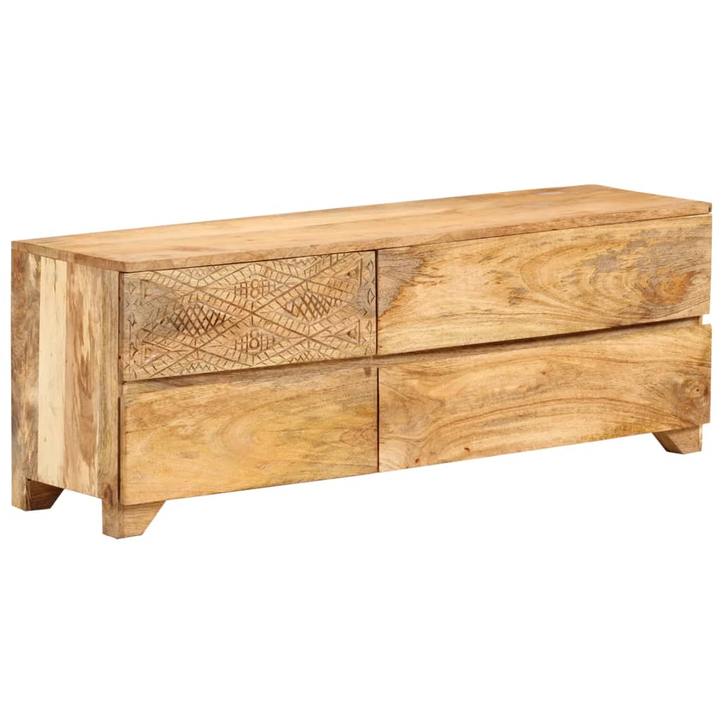 vidaXL Szafka pod telewizor, lite drewno mango, 110x30x40 cm