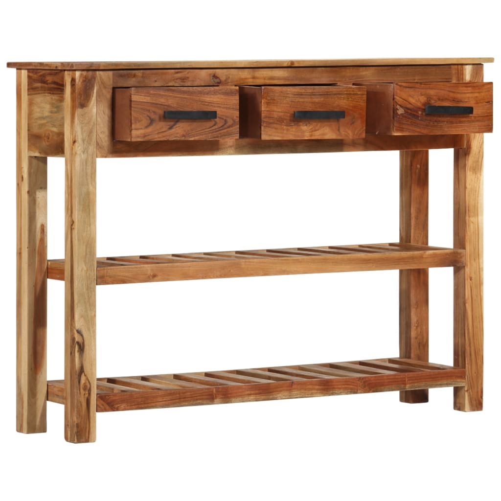 vidaXL Szafka z 3 szufladami, 110x30x80 cm, lite drewno