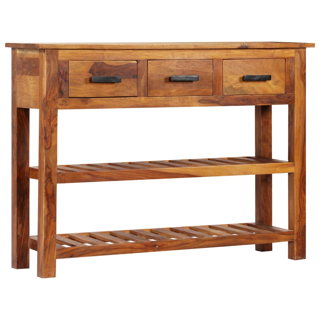 vidaXL Szafka z 3 szufladami, 110x30x80 cm, lite drewno
