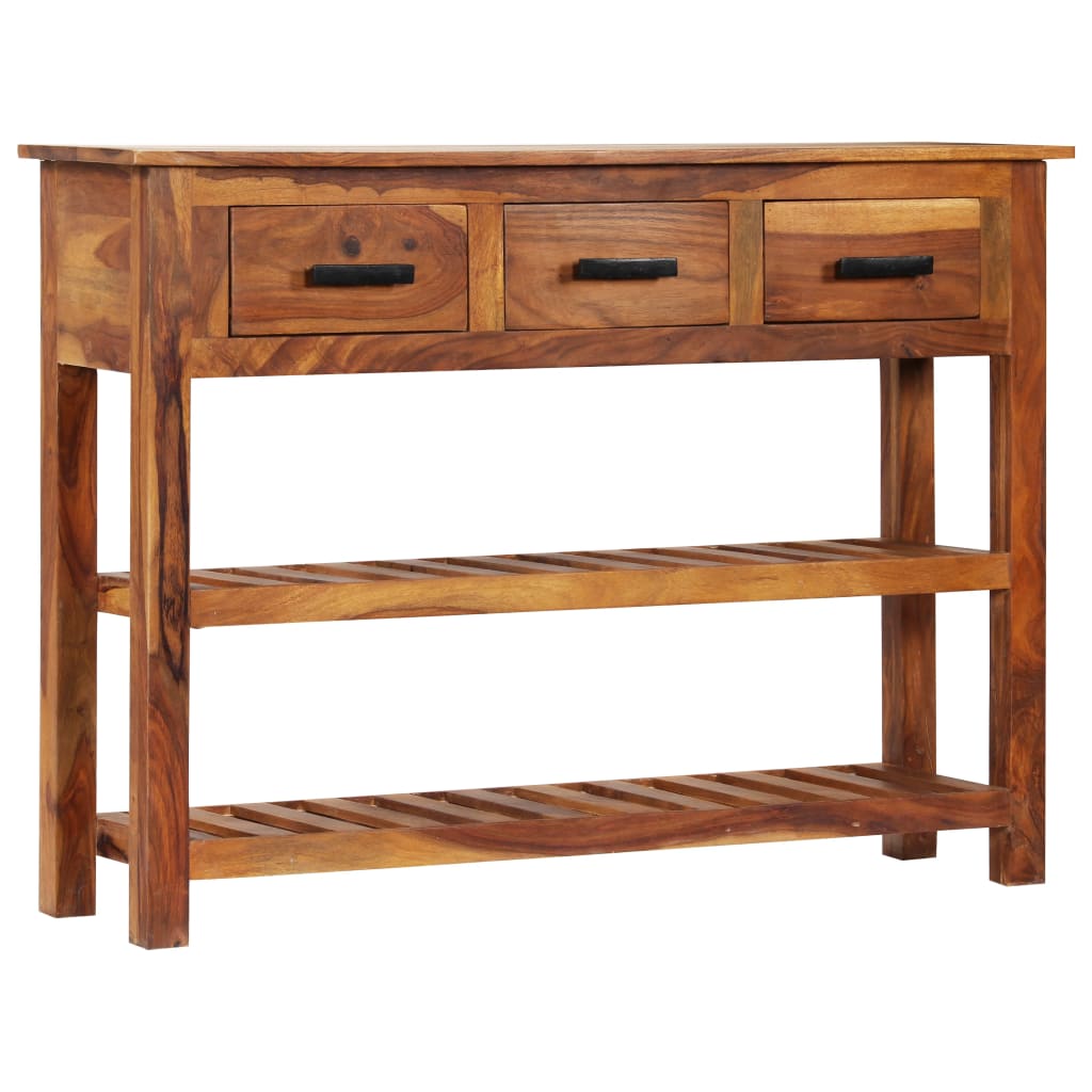 vidaXL Szafka z 3 szufladami, 110x30x80 cm, lite drewno