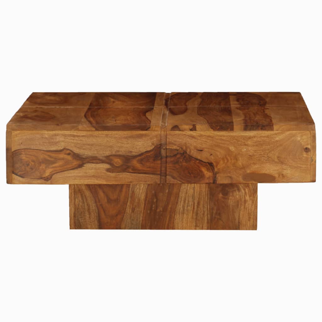 vidaXL Stolik kawowy, 80x80x30 cm, lite drewno akacjowe