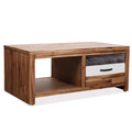 vidaXL Stolik kawowy z litego drewna akacjowego, 90x50x37,5 cm