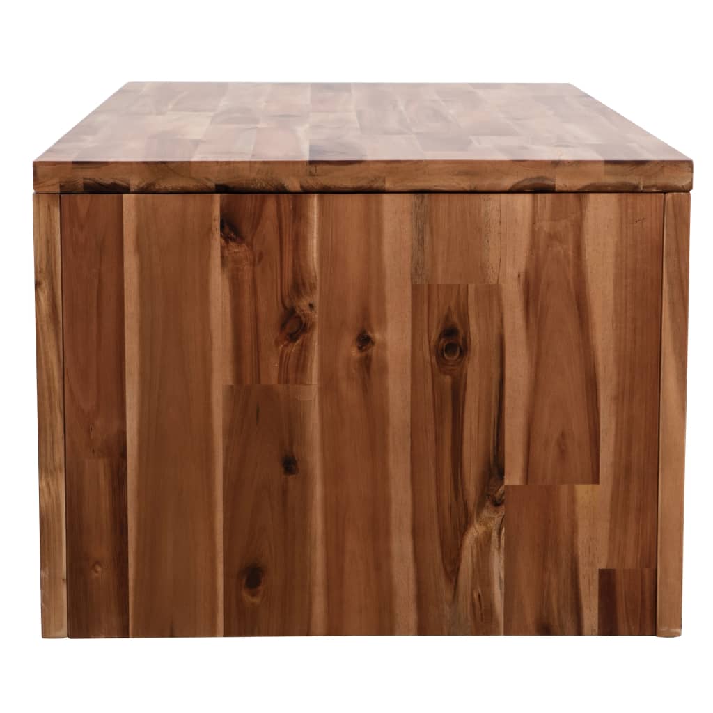vidaXL Stolik kawowy z litego drewna akacjowego, 90x50x37,5 cm