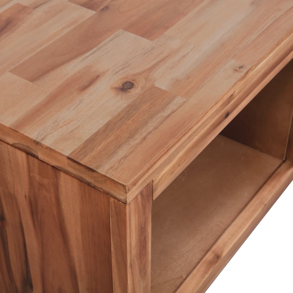 vidaXL Stolik kawowy z litego drewna akacjowego, 90x50x37,5 cm