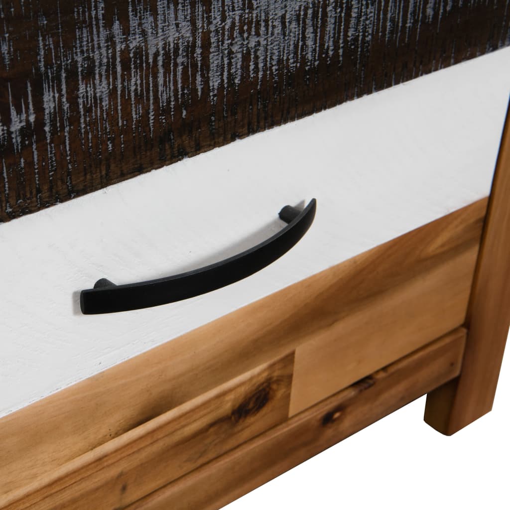 vidaXL Stolik kawowy z litego drewna akacjowego, 90x50x37,5 cm