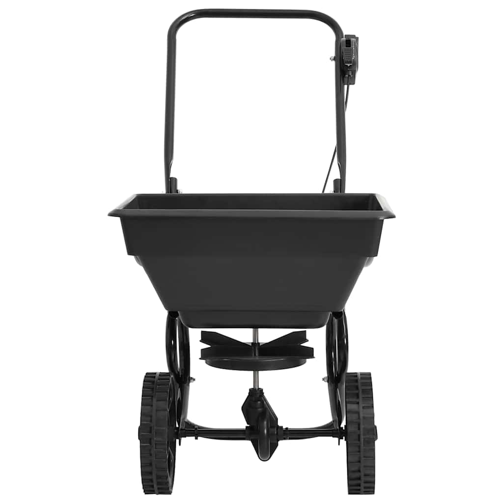 vidaXL Rozsiewacz do soli, PVC i stal, 80 x 46 x 75 cm, 15 L