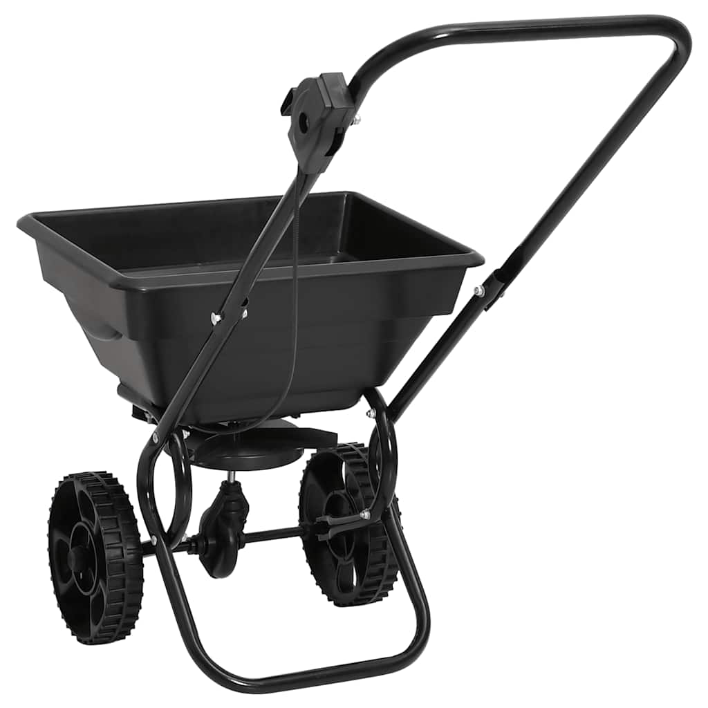 vidaXL Rozsiewacz do soli, PVC i stal, 80 x 46 x 75 cm, 15 L
