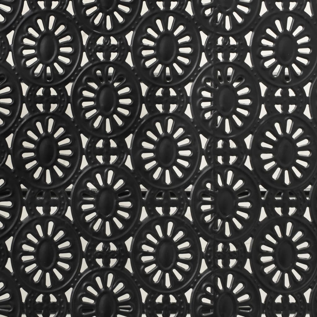 vidaXL Składany stolik kawowy vintage, metalowy, 100x50x45 cm, czarny