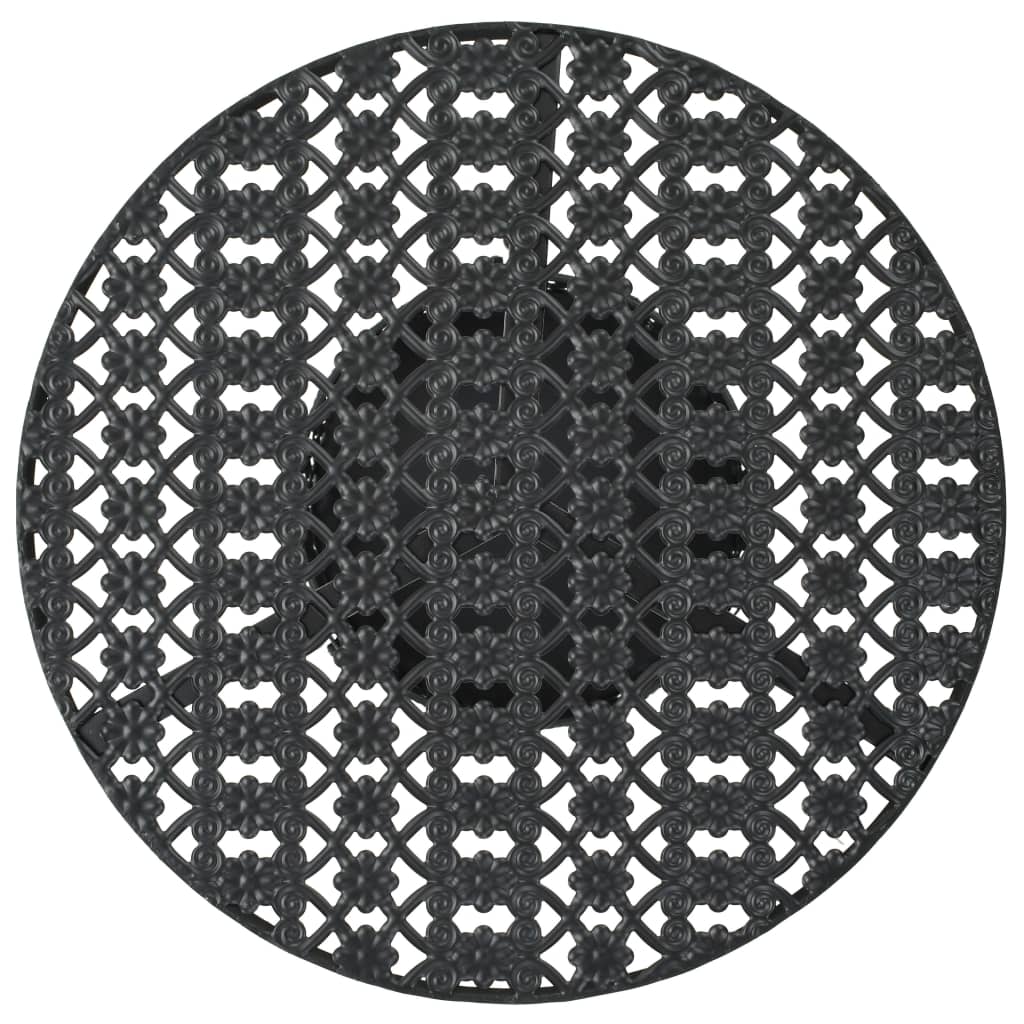 vidaXL Stolik barowy, czarny, 40 x 70 cm, metalowy