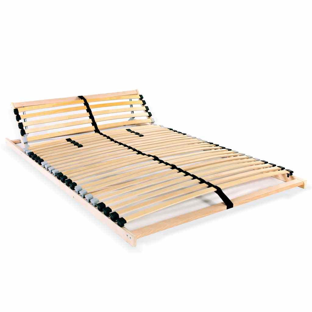 vidaXL Stelaż do łóżka z 28 listwami, 7 stref, 120 x 200 cm