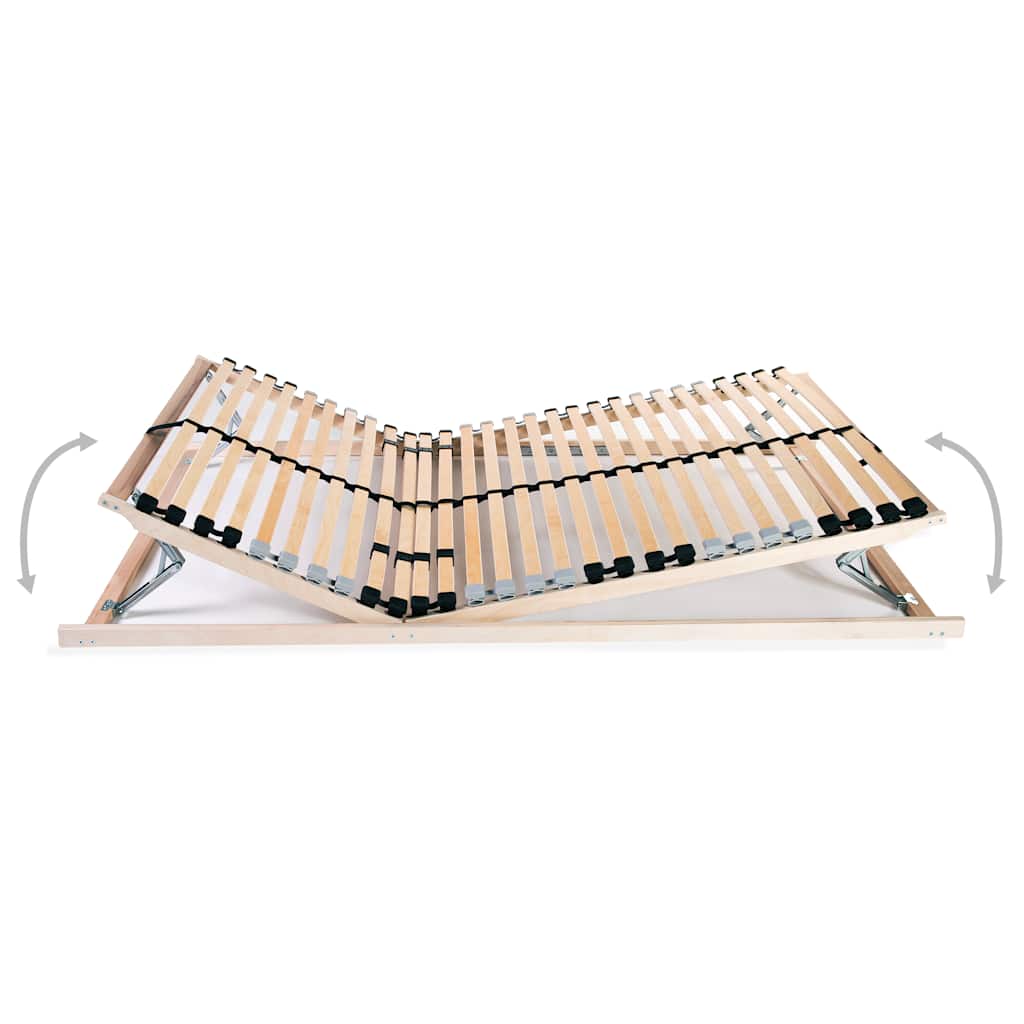 vidaXL Stelaż do łóżka z 28 listwami, 7 stref, 80 x 200 cm