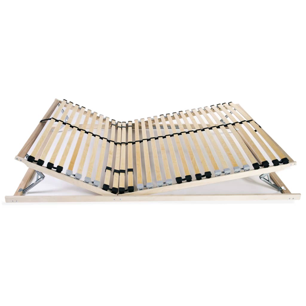 vidaXL Stelaż do łóżka z 28 listwami, 7 stref, 100 x 200 cm