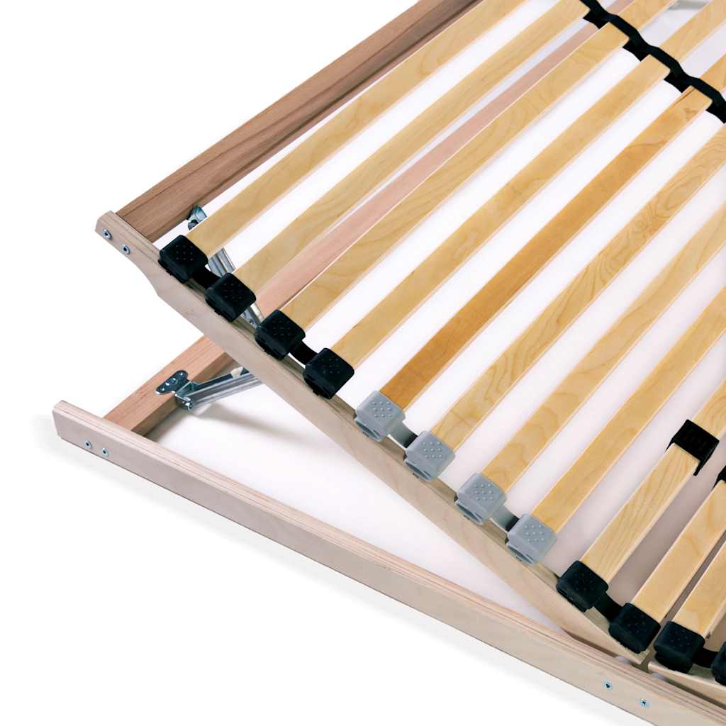 vidaXL Stelaż do łóżka z 28 listwami, 7 stref, 120 x 200 cm