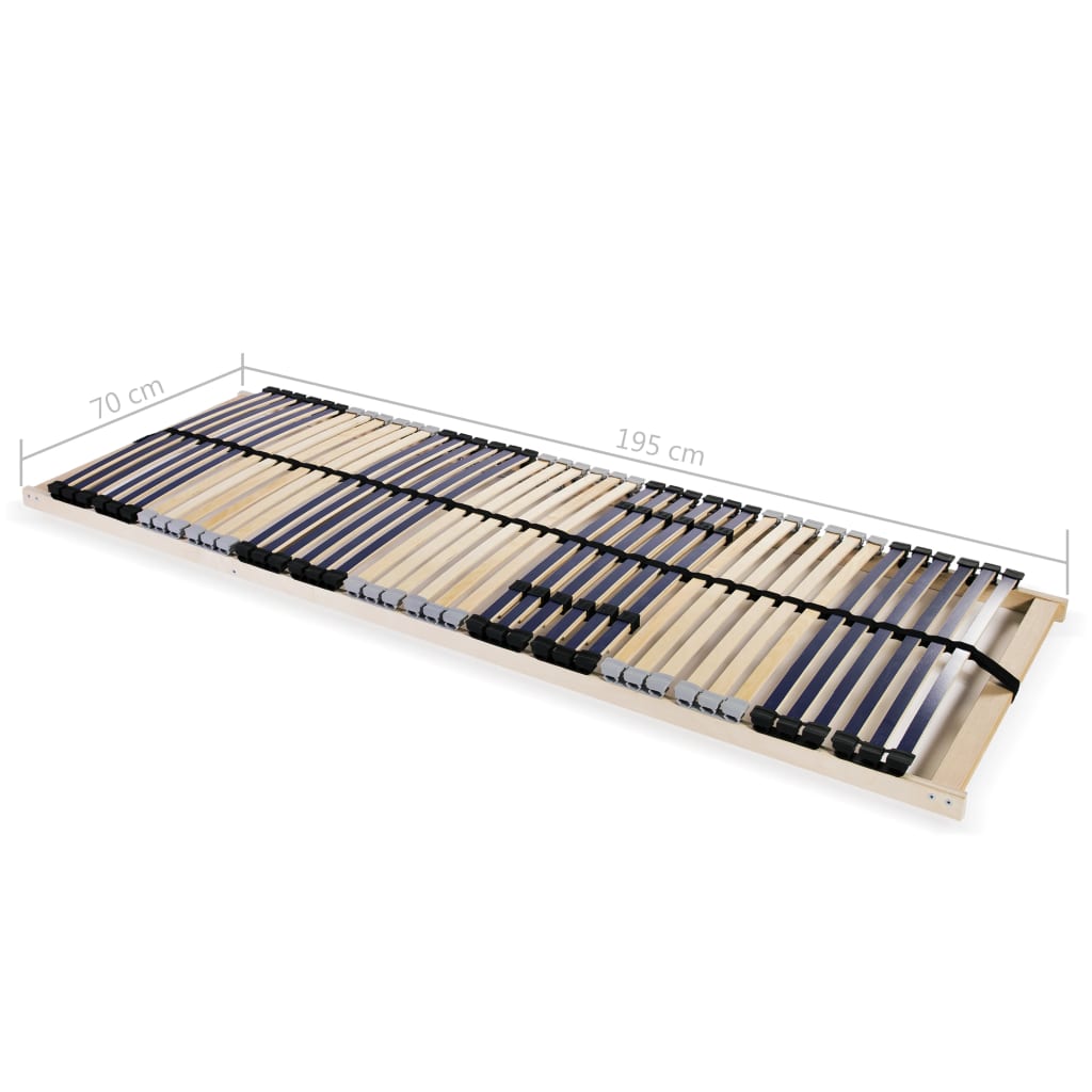 vidaXL Stelaż do łóżka z 42 listwami, 7 stref, 70 x 200 cm