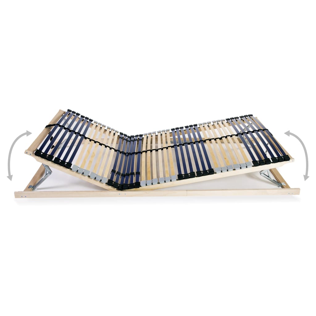 vidaXL Stelaż do łóżka z 42 listwami, 7 stref, 100 x 200 cm